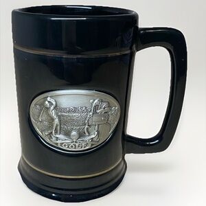 Linyi Silver Phoenix GOLF Beer Stein or Coffee Mug with a 3D Pewter Design